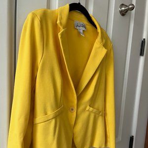 Joseph Ribkoff Blazer Size 8 Bright Yellow
